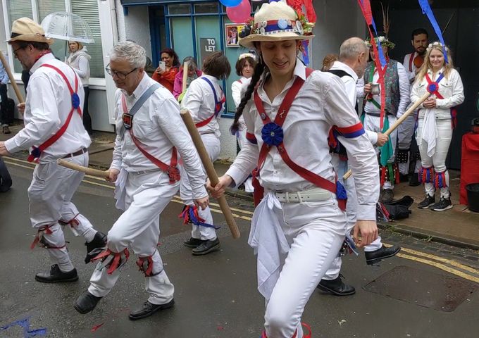 Dancing on North Parade, May Day 2022 (photo Tim Healey)